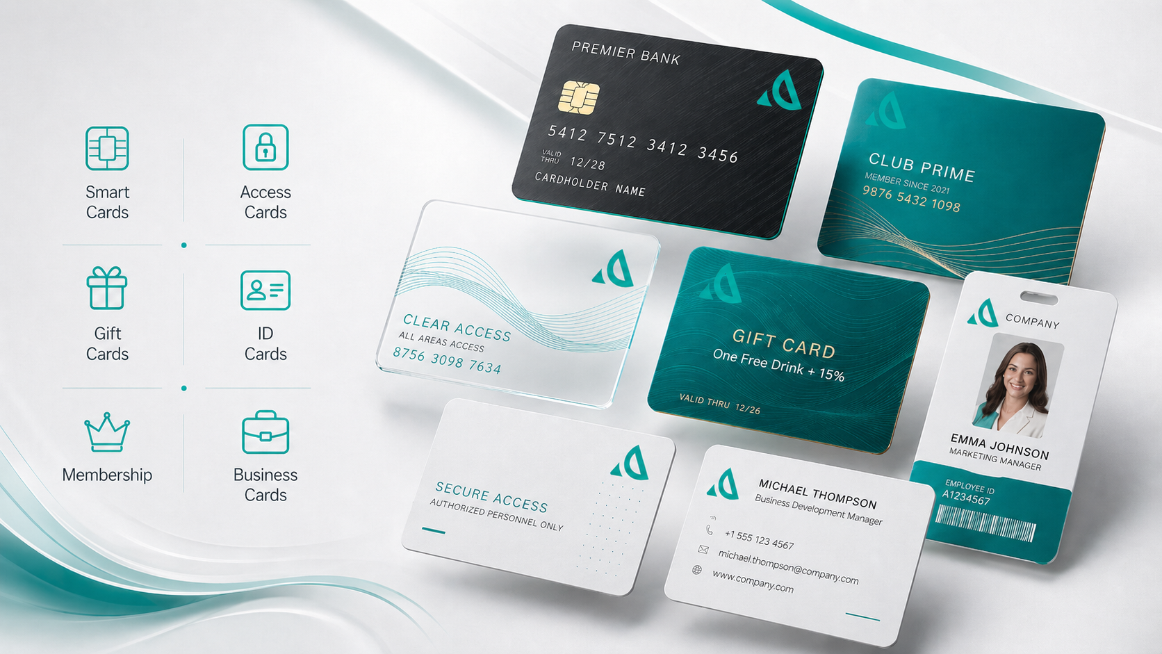 Ariad Card plastic card mockup